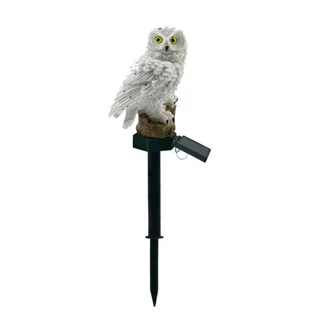 Solar LED Owl Garden Sculpture Light