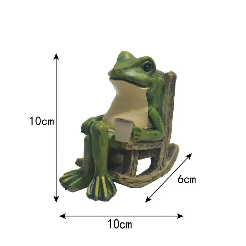 Solar Frog Garden Ground Light
