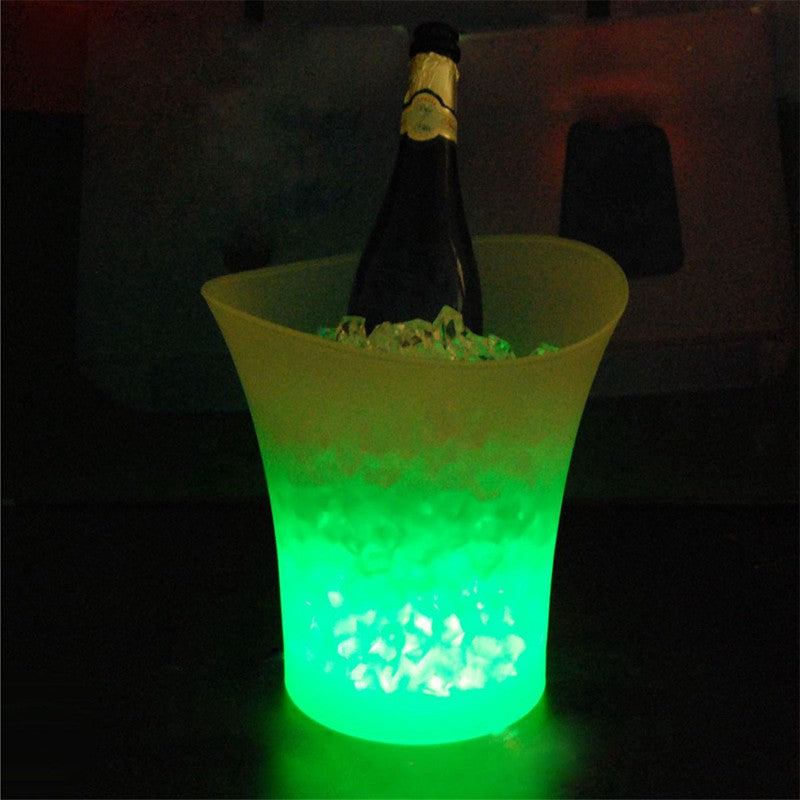 5 litre colour-changing LED light-up ice bucket for parties and entertaining