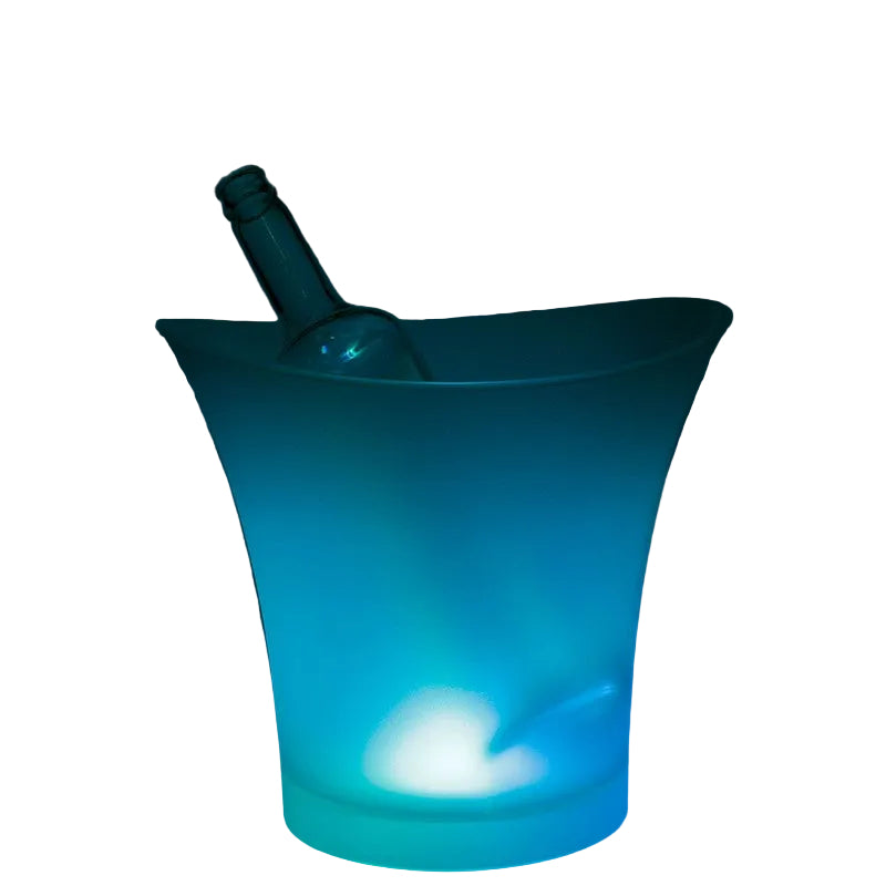 5 litre colour-changing LED light-up ice bucket for parties and entertaining