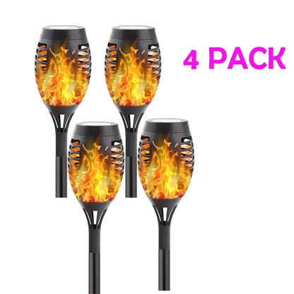 Solar Flickering Flame Torch Lights