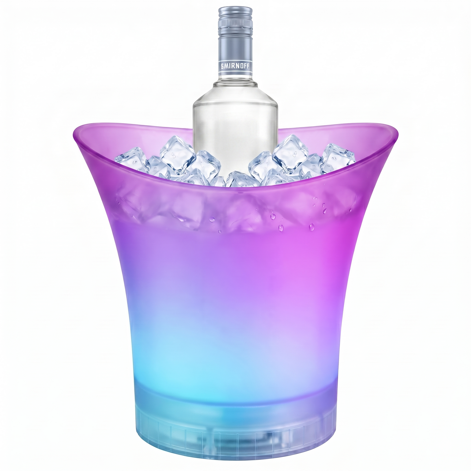 5 litre colour-changing LED light-up ice bucket for parties and entertaining