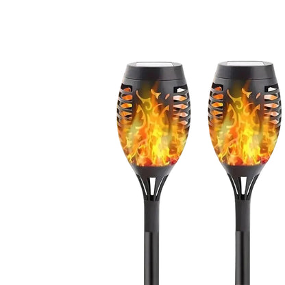 Solar flickering flame torch light for outdoor garden decoration and patio