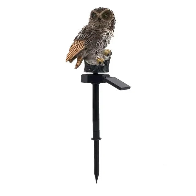 Solar LED Owl Garden Sculpture Light