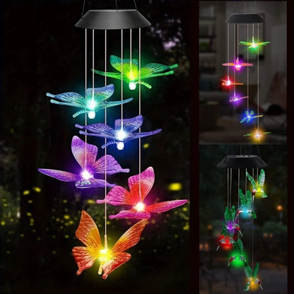 Solar Color-Changing Wind Chime Light