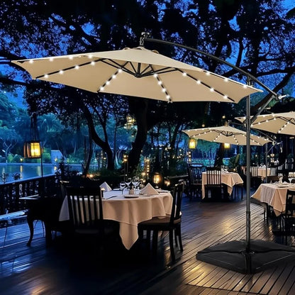 Solar Cantilever Patio Umbrella