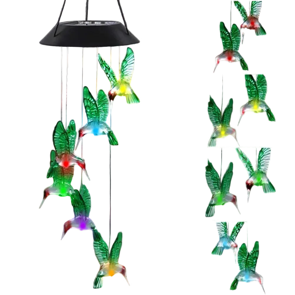 Solar Color-Changing Wind Chime Light