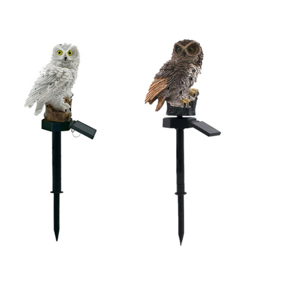 Solar LED Owl Garden Sculpture Light