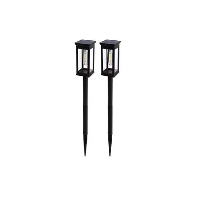 Retro warm white solar pathway lights for outdoor garden and walkway