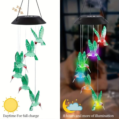 Solar Color-Changing Wind Chime Light