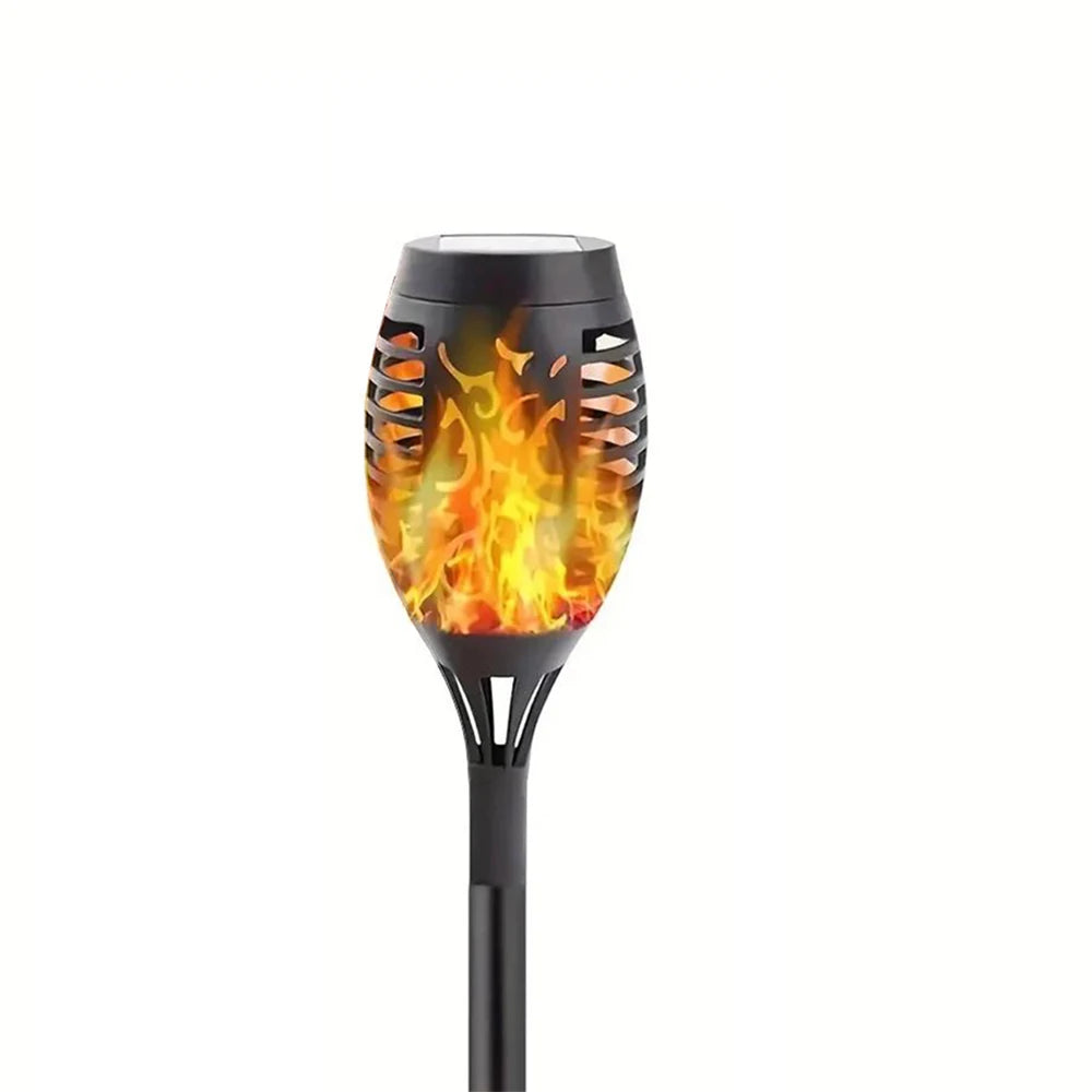 Solar flickering flame torch light for outdoor garden decoration and patio