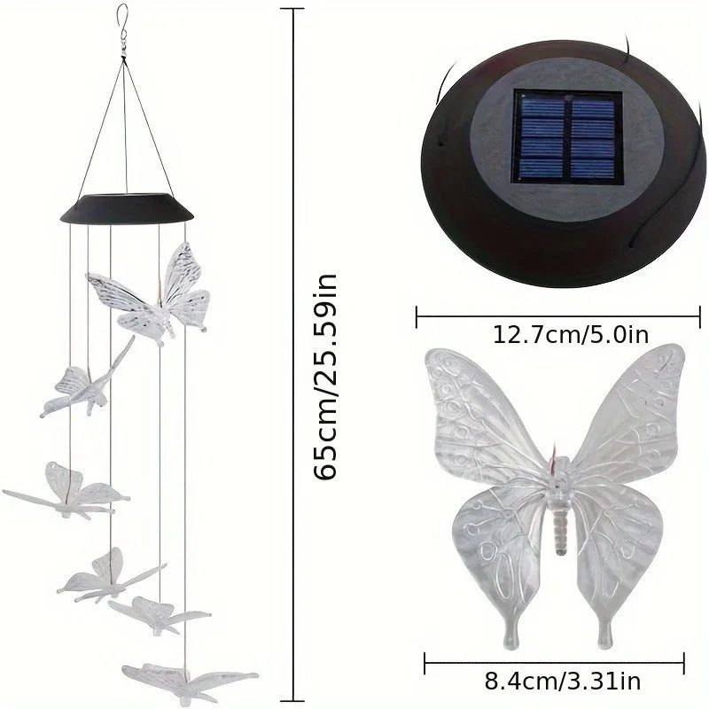 Solar Color-Changing Wind Chime Light