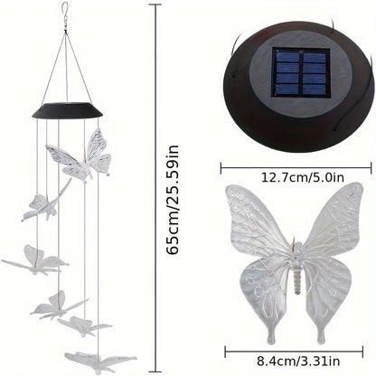 Solar Color-Changing Wind Chime Light
