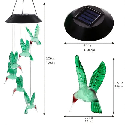 Solar Color-Changing Wind Chime Light