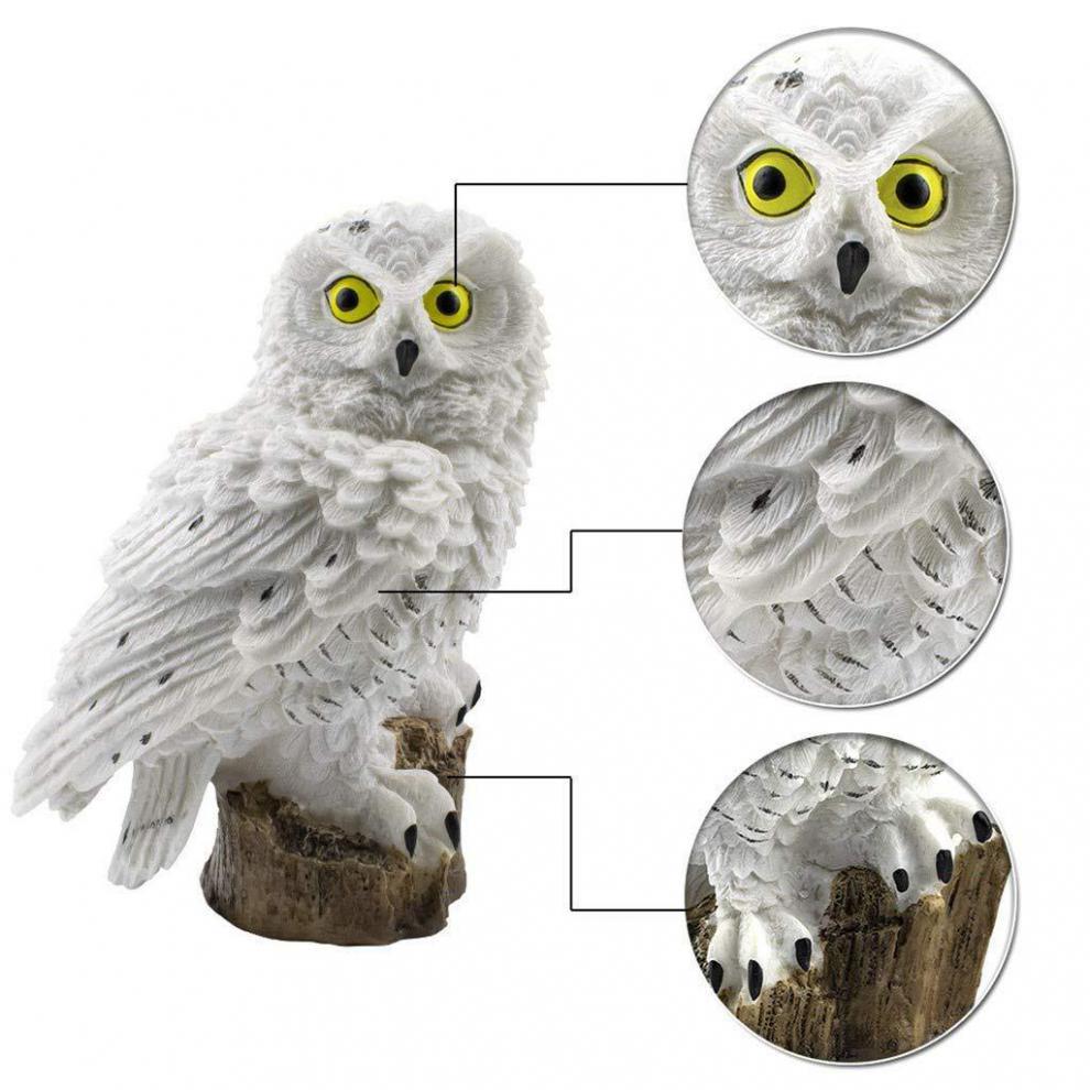 Solar LED Owl Garden Sculpture Light