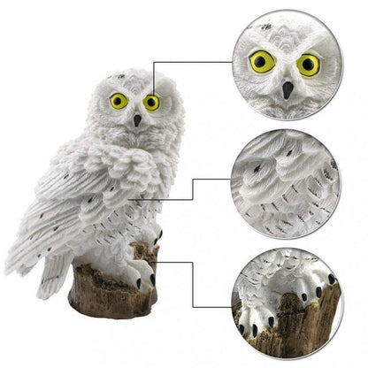 Solar LED Owl Garden Sculpture Light