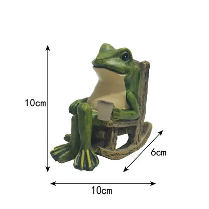 Solar Frog Garden Ground Light