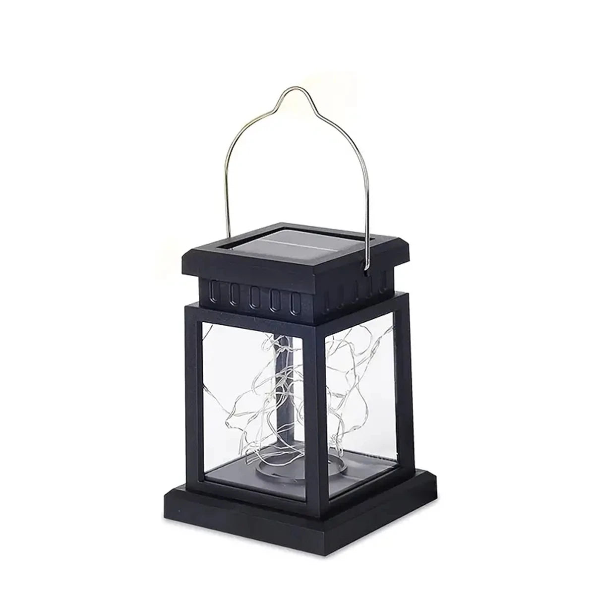 Solar copper wire star lantern for outdoor garden patio deck and gifting