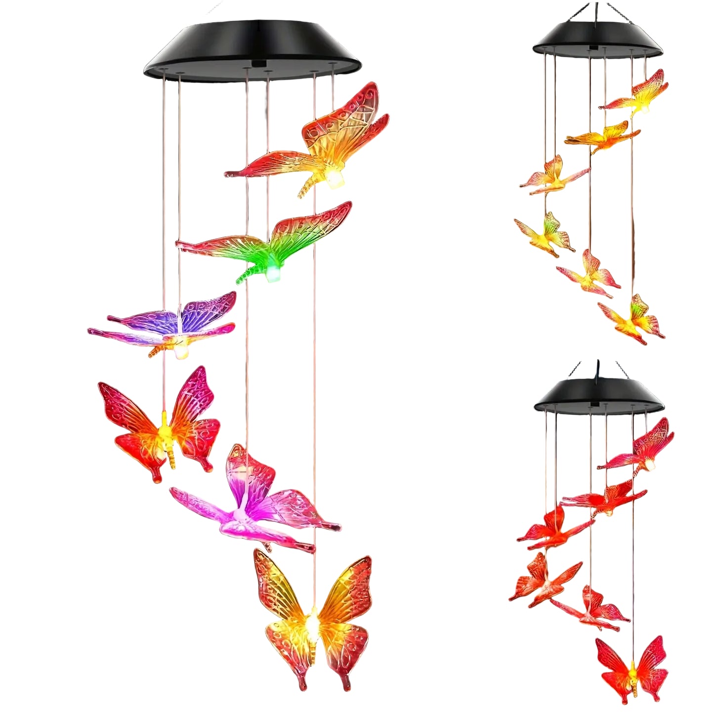 Solar Color-Changing Wind Chime Light