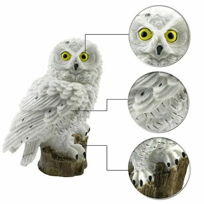 Solar LED Owl Garden Sculpture Light