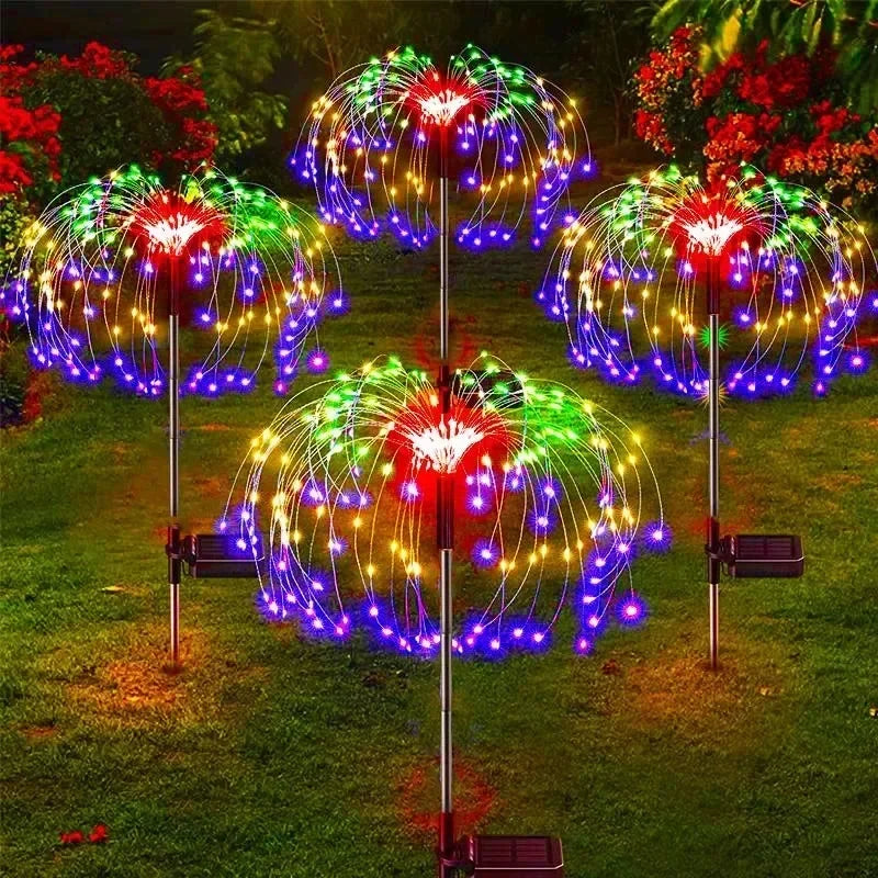 Solar Firework Dandelion Garden Lights