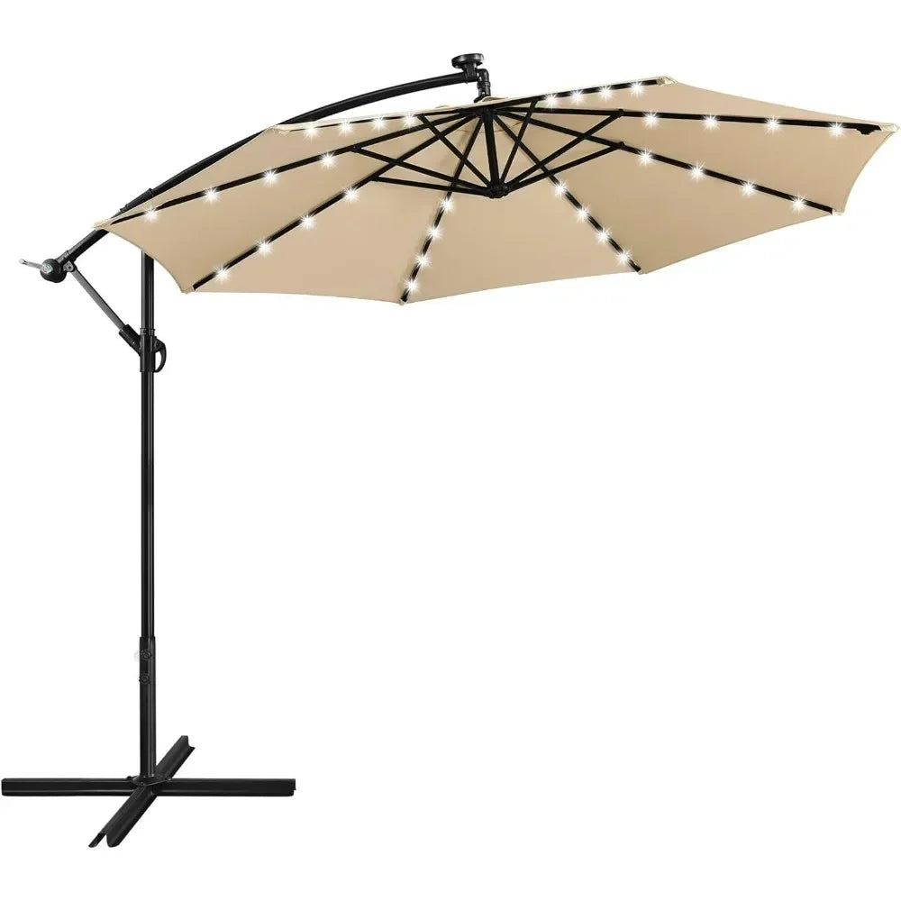 Solar Cantilever Patio Umbrella