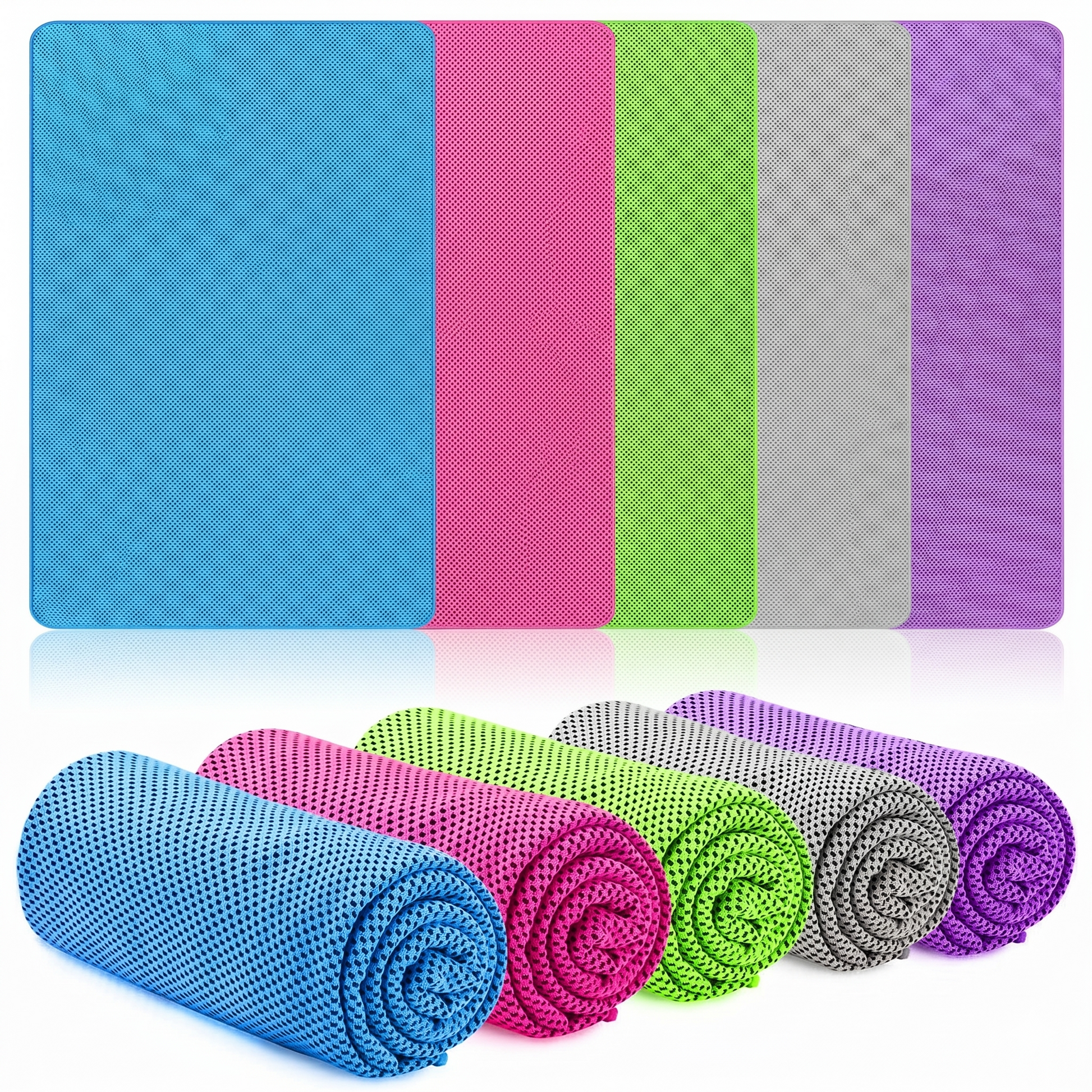 Instant cooling towel reusable quick-dry microfiber for sports and heat relief