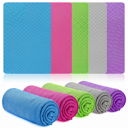 Instant cooling towel reusable quick-dry microfiber for sports and heat relief