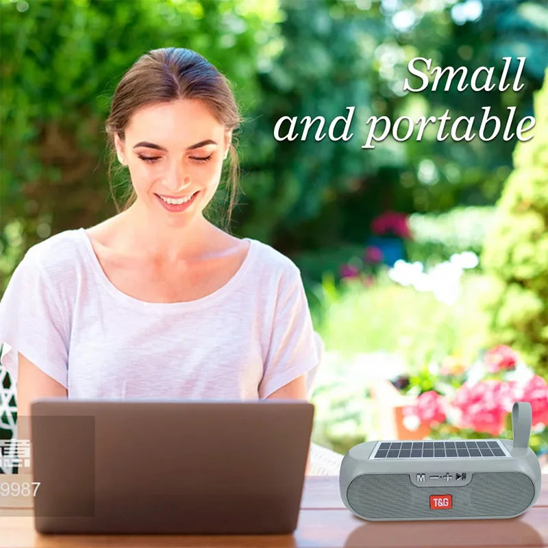 Portable Bluetooth wireless speaker for outdoor camping and everyday use