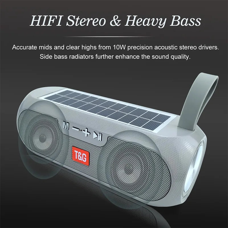 Portable Bluetooth wireless speaker for outdoor camping and everyday use
