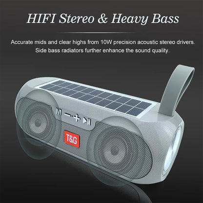 Portable Bluetooth wireless speaker for outdoor camping and everyday use