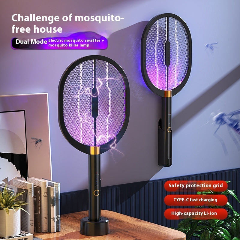 Bug zapper placed in charging dock UV trap mode