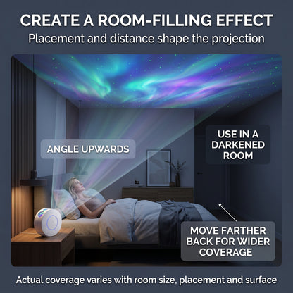 Nested Raven RelaxGazer — Smart Galaxy Star Projector | App, Alexa & Google