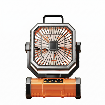 Rechargeable Hanging Fan with Light