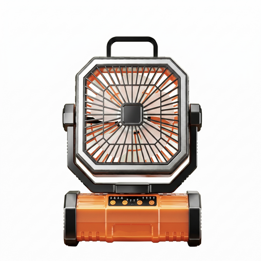 Rechargeable Hanging Fan with Light