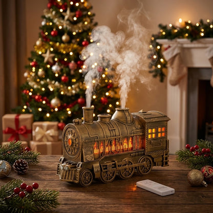 Vintage Steam Train Diffuser – Glowing Lights & Remote